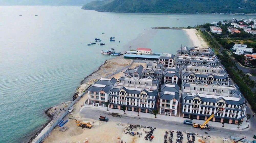Tiến độ Vinhomes Pearl Bay nhìn từ trên cao